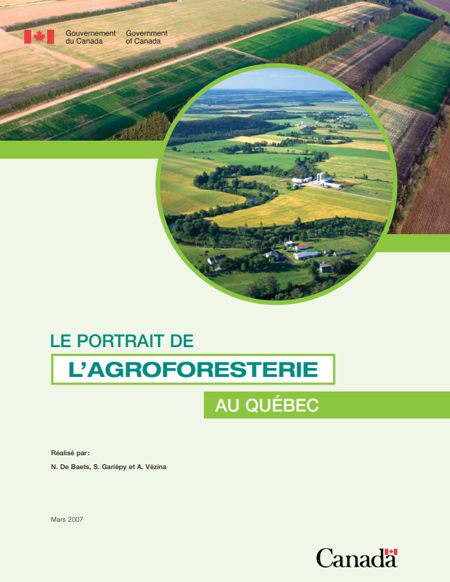 Guide portrait agroforesterie QC, Gouvernement du Canada