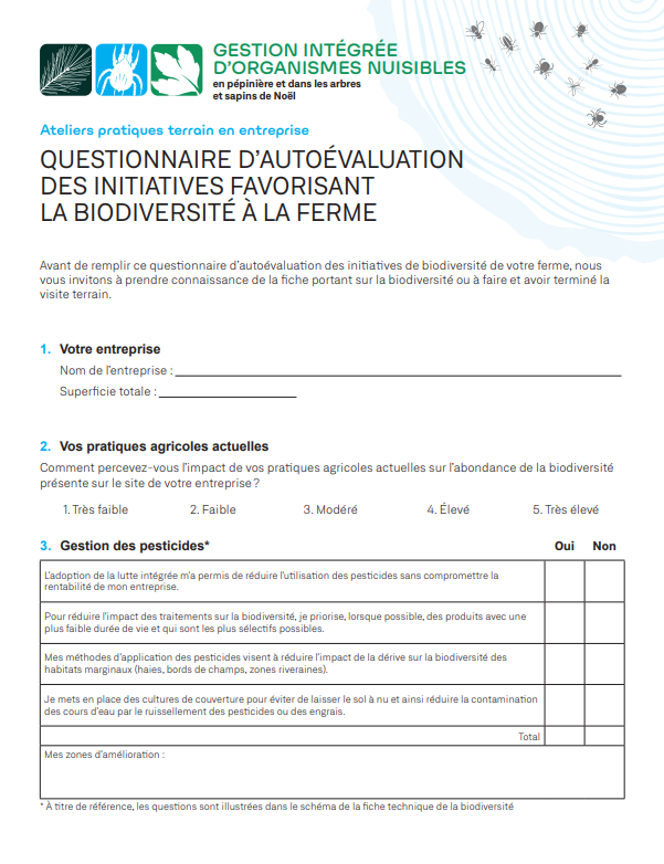 Questionnaire Autoévaluation Québec Vert